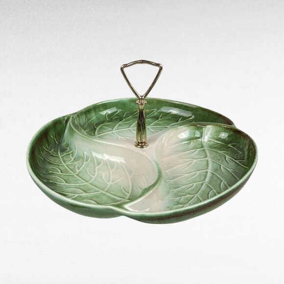 Vintage Royal Haeger 3 Part Leaf Serving Tray - Picture 1 of 6
